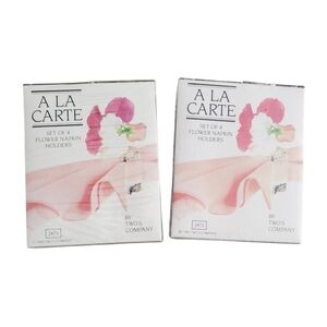 Flower Holder Napkin Rings